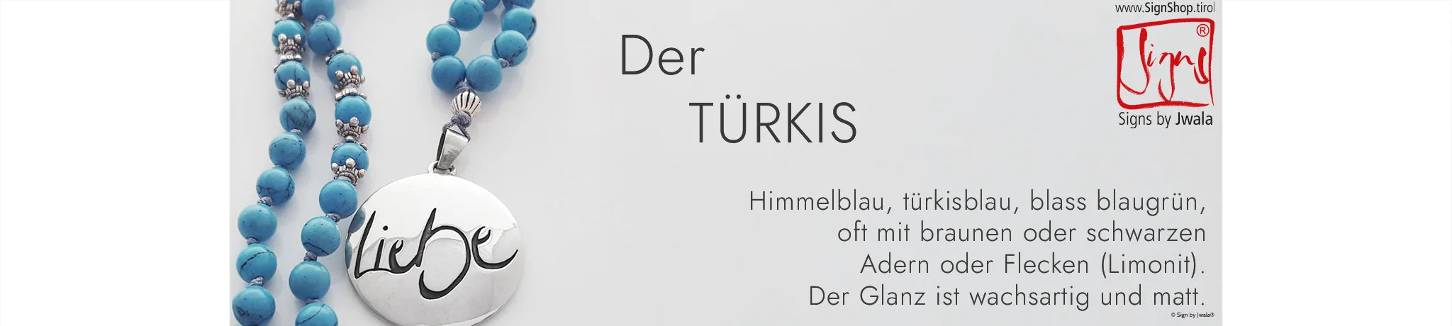 DER TÜRKIS: Himmelblau, türkisblau, blass blaugrün, oft mit braunen oder schwarzen Adern, wachsartig-matter Glanz.