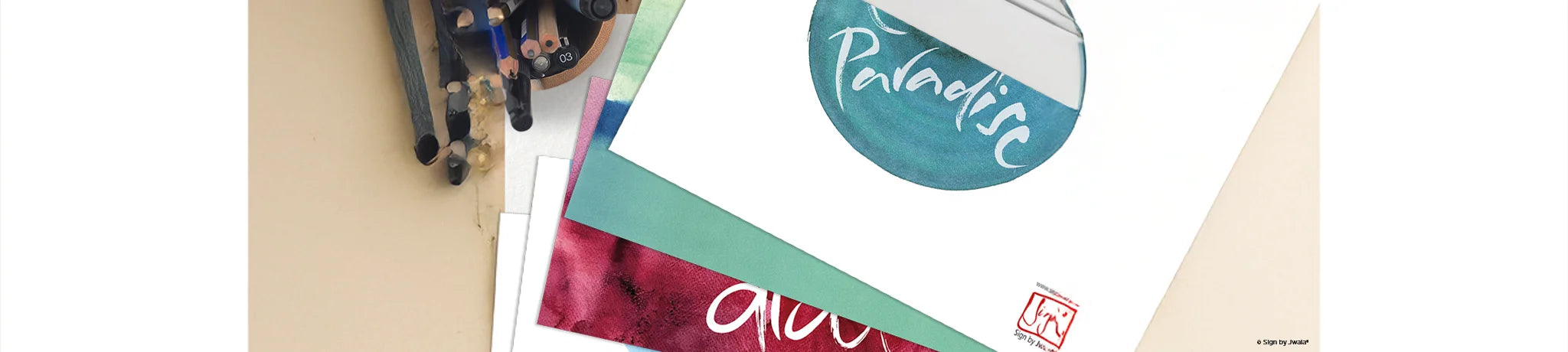 Verschiedene einzigartige Grußkarten im Set aus dem Onlineshop SignShop Tirol – mit inspirierenden Botschaften und Nachrichten von spirituellen Menschen, handgemacht, liebevoll gestaltet, ideal als Geschenk oder für besondere Anlässen