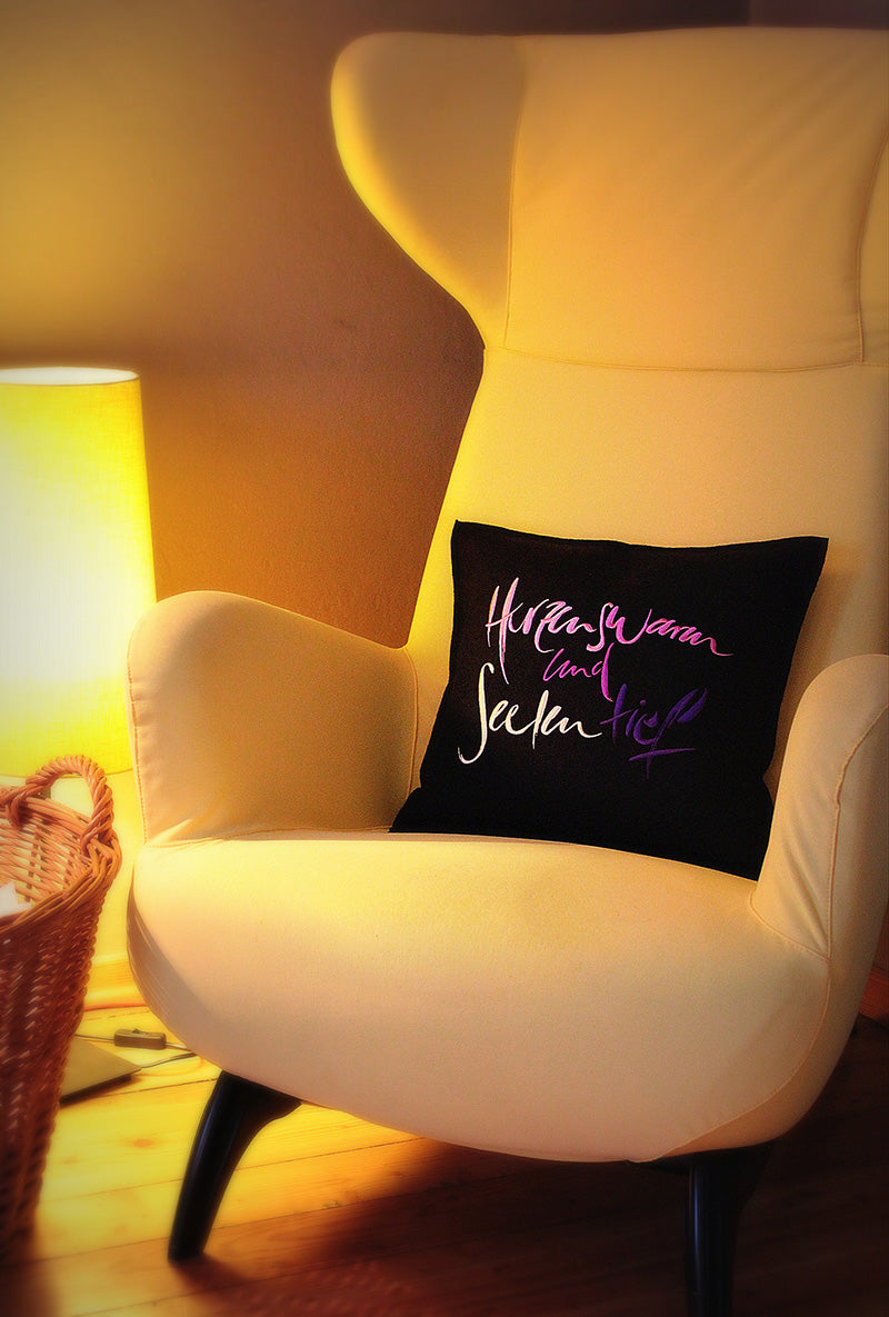 Zirbenkissen "Herzenswarm und Seelentief"