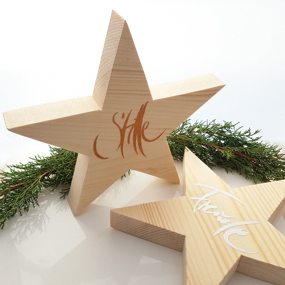 Stern "Stille Freude" Kupfer