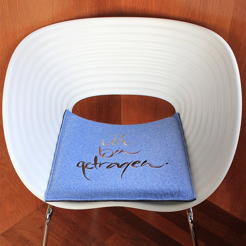 Flachkissen "Ich bin getragen"