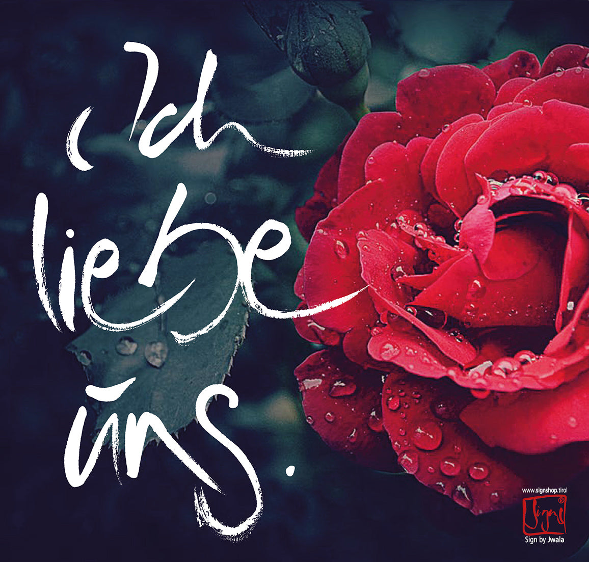 Klappkarte „Ich liebe uns"