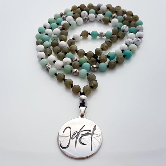 Jetzt-Mala (Howlith Amazonit Labradorit)