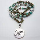 Jetzt-Mala (Howlith Amazonit Labradorit)