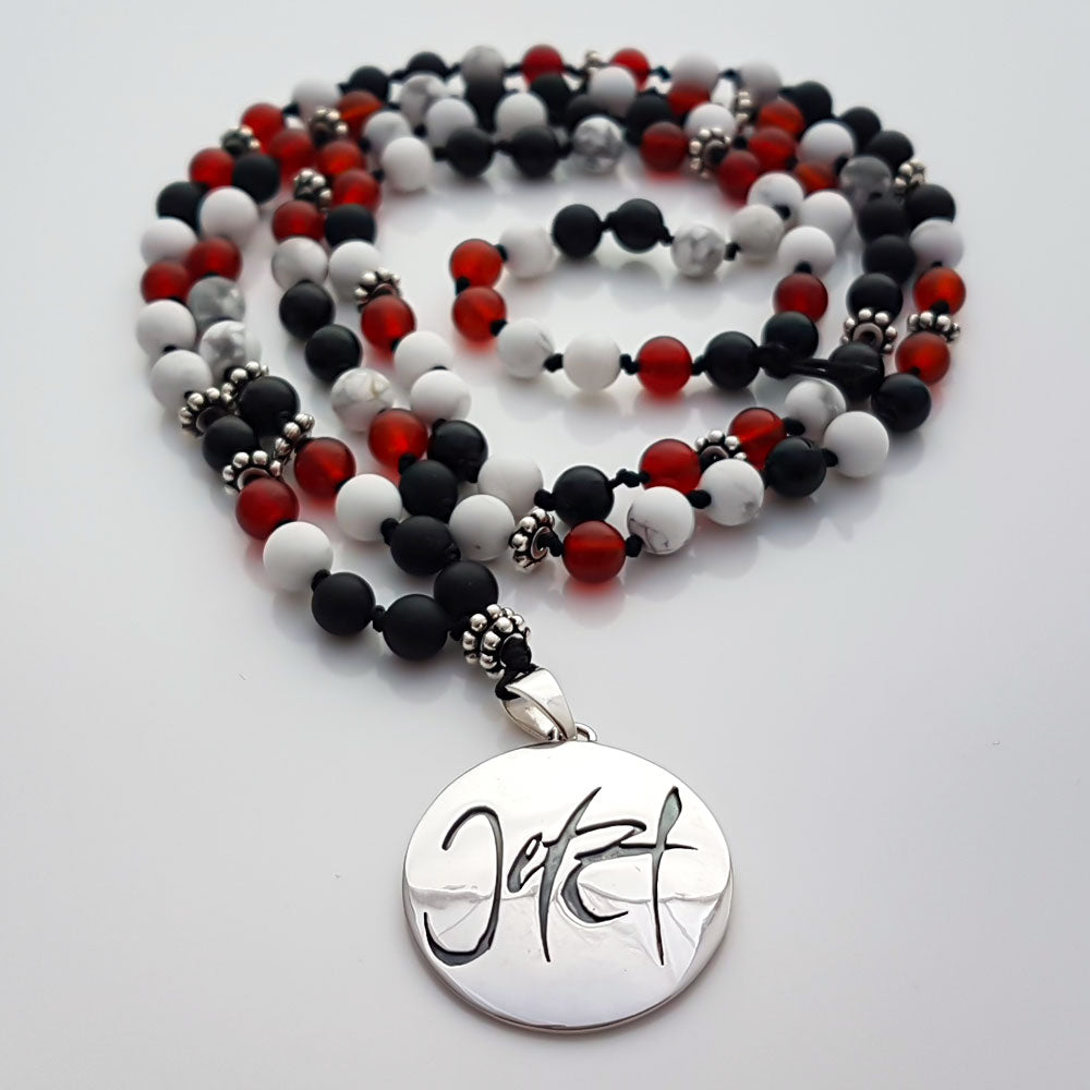 Jetzt-Mala (Howlith Onyx Achat)