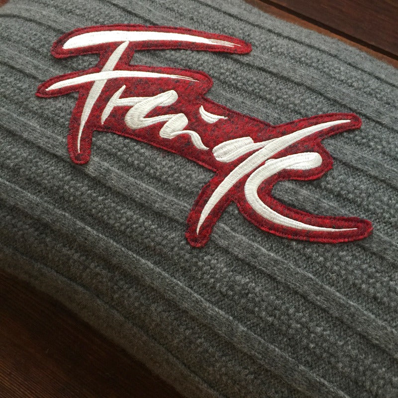 Kissenhülle Wollstrick "Freude"