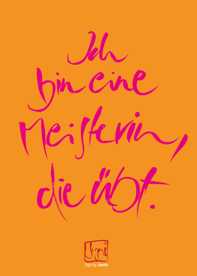 10 Postkarten "Ich bin eine Meisterin..."