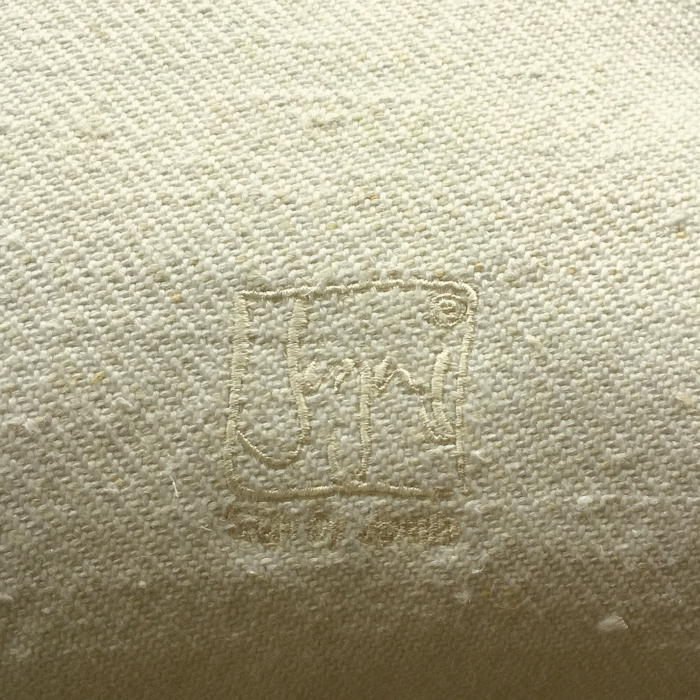 Bauernleinen Zirbenkissen "Liebe Ornament" grob