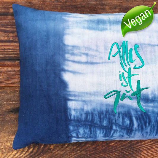 Bauernleinen Zirbenkissen "Alles ist gut"