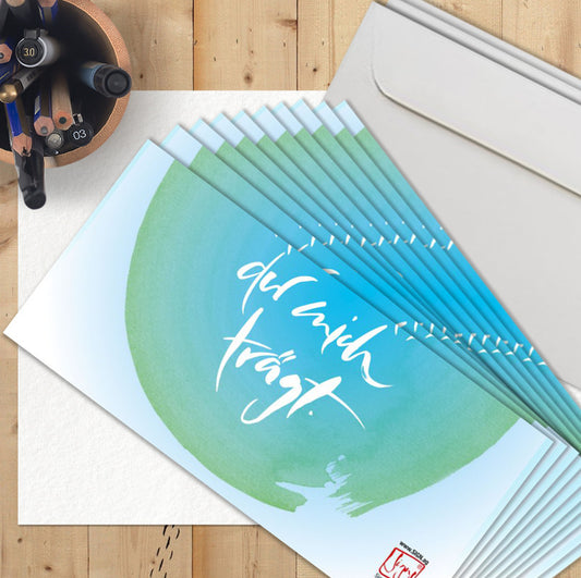 10 Klappkarten "Ich vertraue dem Himmel"