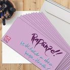 10 Klappkarten "Rapunzel, lass' dich herunter an deinen langen Haaren!"