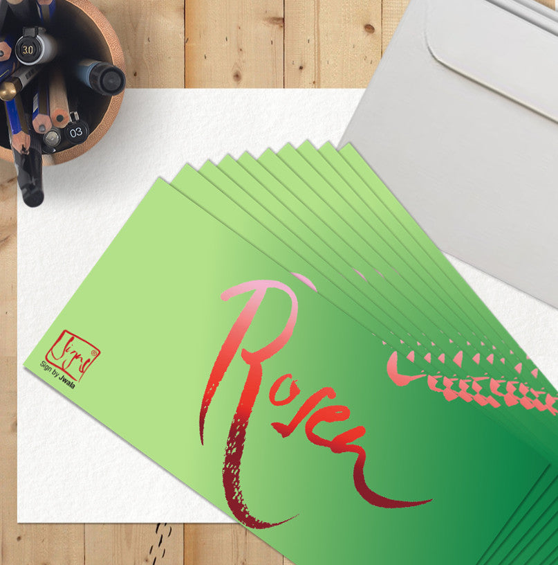 10 Klappkarten "Rosen über Rosen"