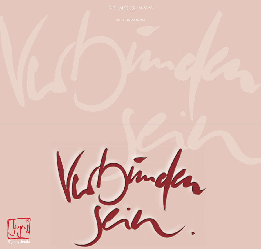 10 Klappkarten "Verbunden sein"