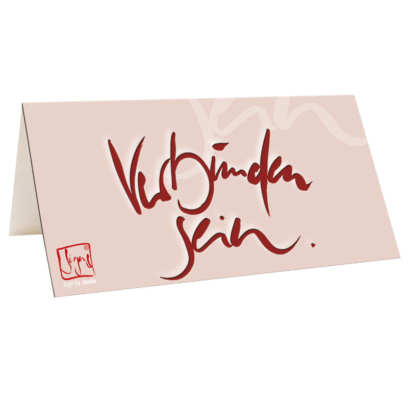 10 Klappkarten "Verbunden sein"