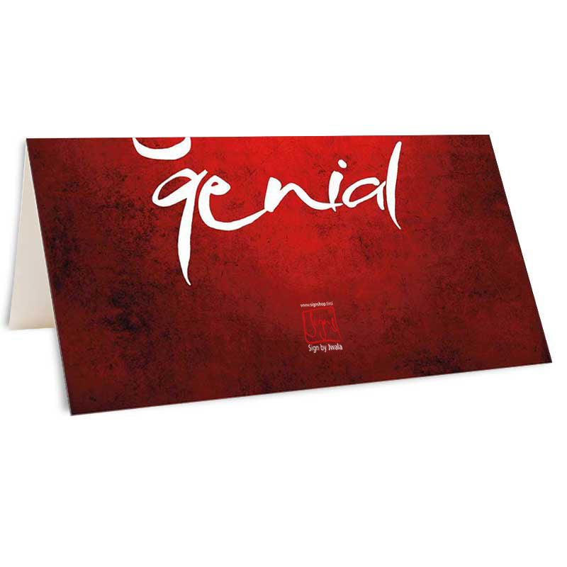 10 Klappkarten "Zusammen sind wir genial"