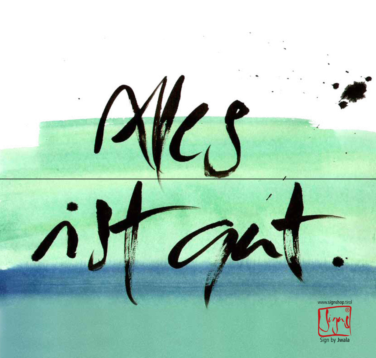 Klappkarte „Alles ist gut.“