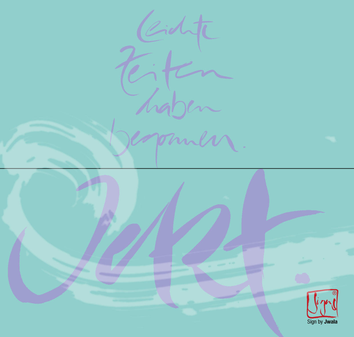 10 Klappkarten "Leichte Zeiten..."