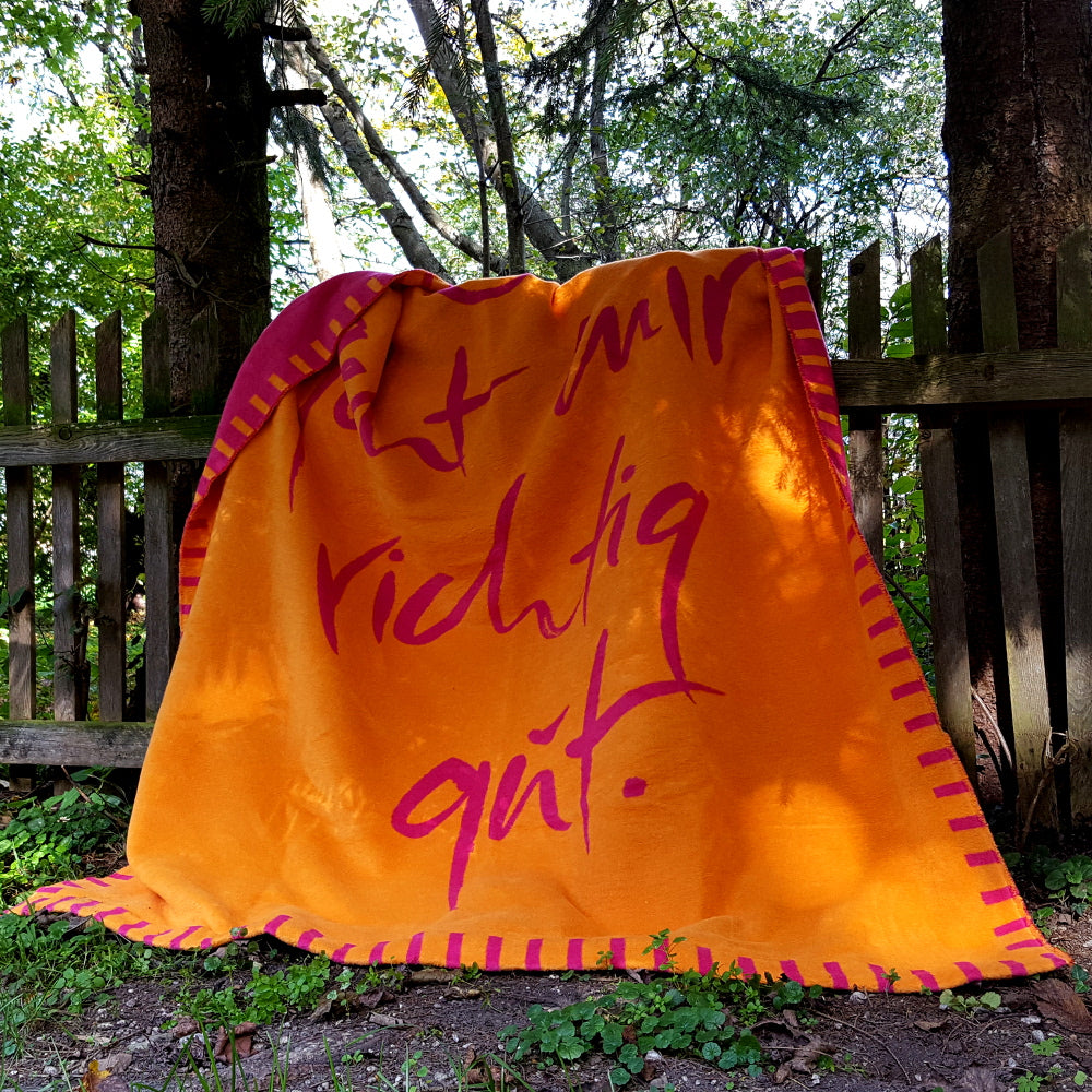 Kuscheldecke "Es geht mir richtig gut"