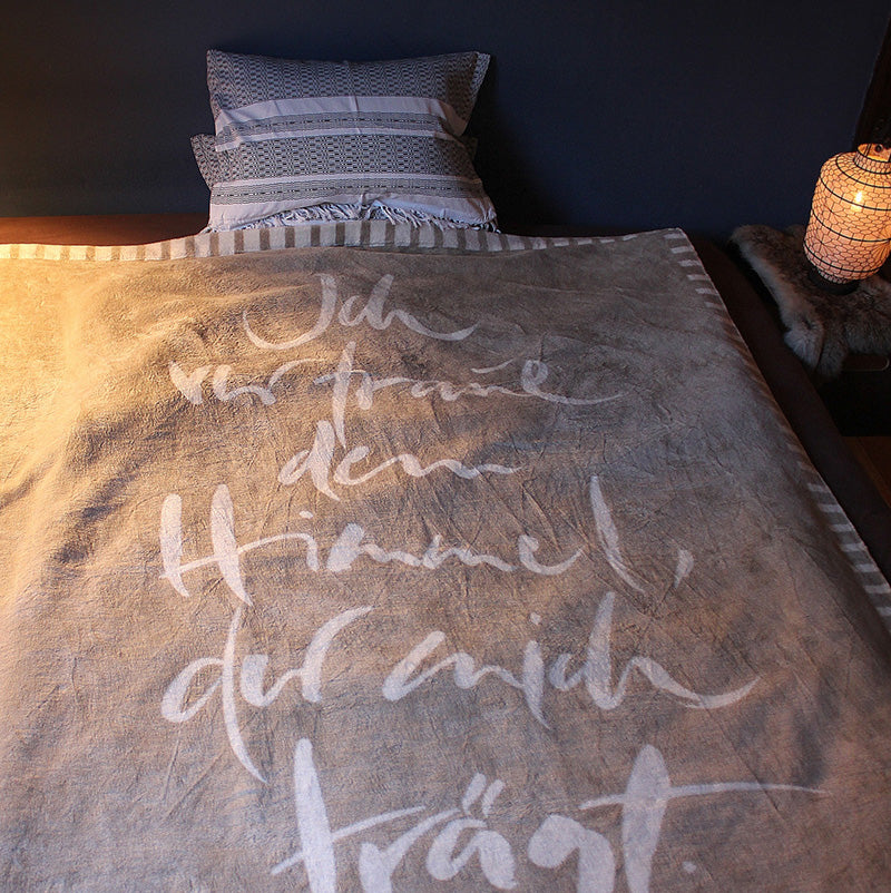 Kuscheldecke "Ich vertraue dem Himmel, der mich trägt."