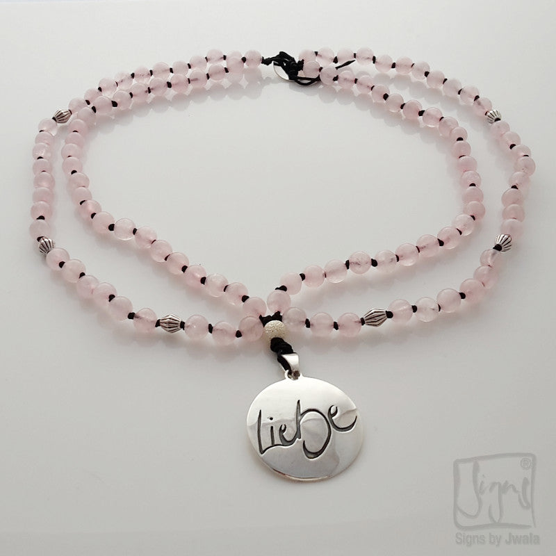 Liebe-Collier (Rosenquarz)