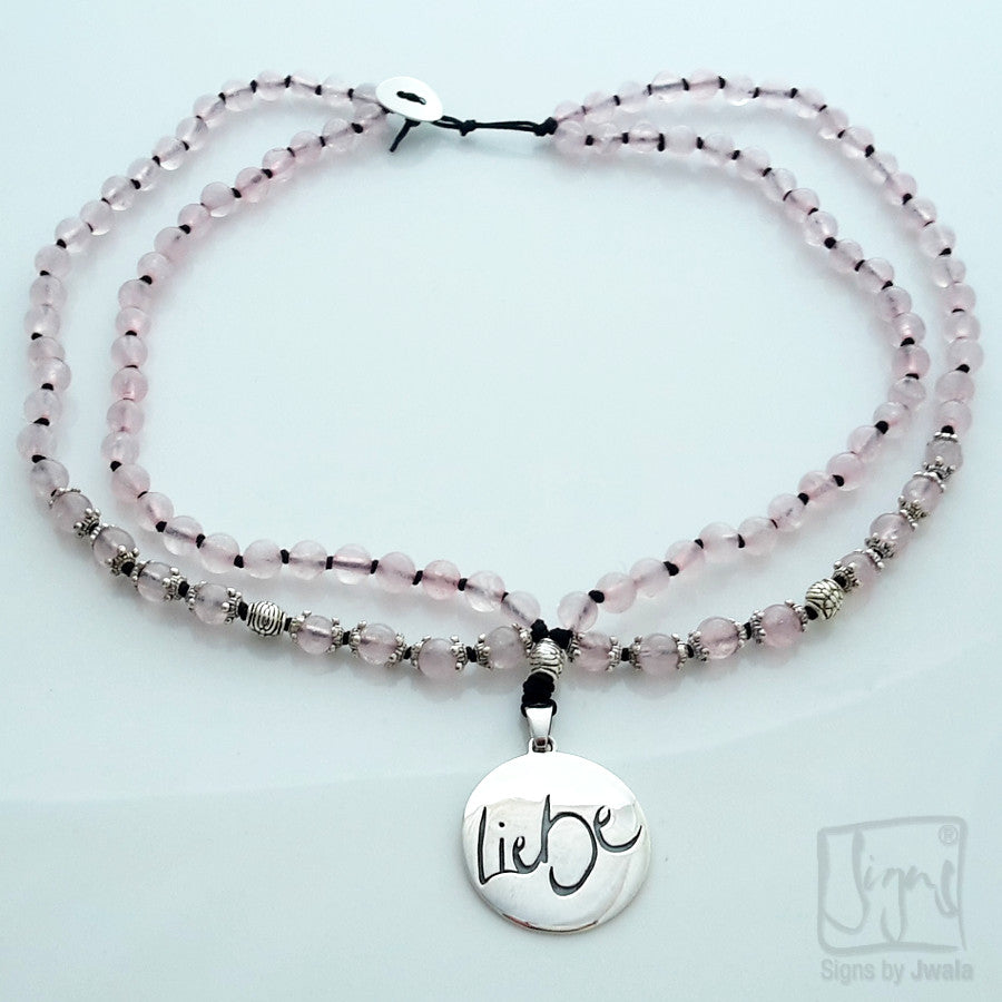Liebe-Collier (Rosenquarz)