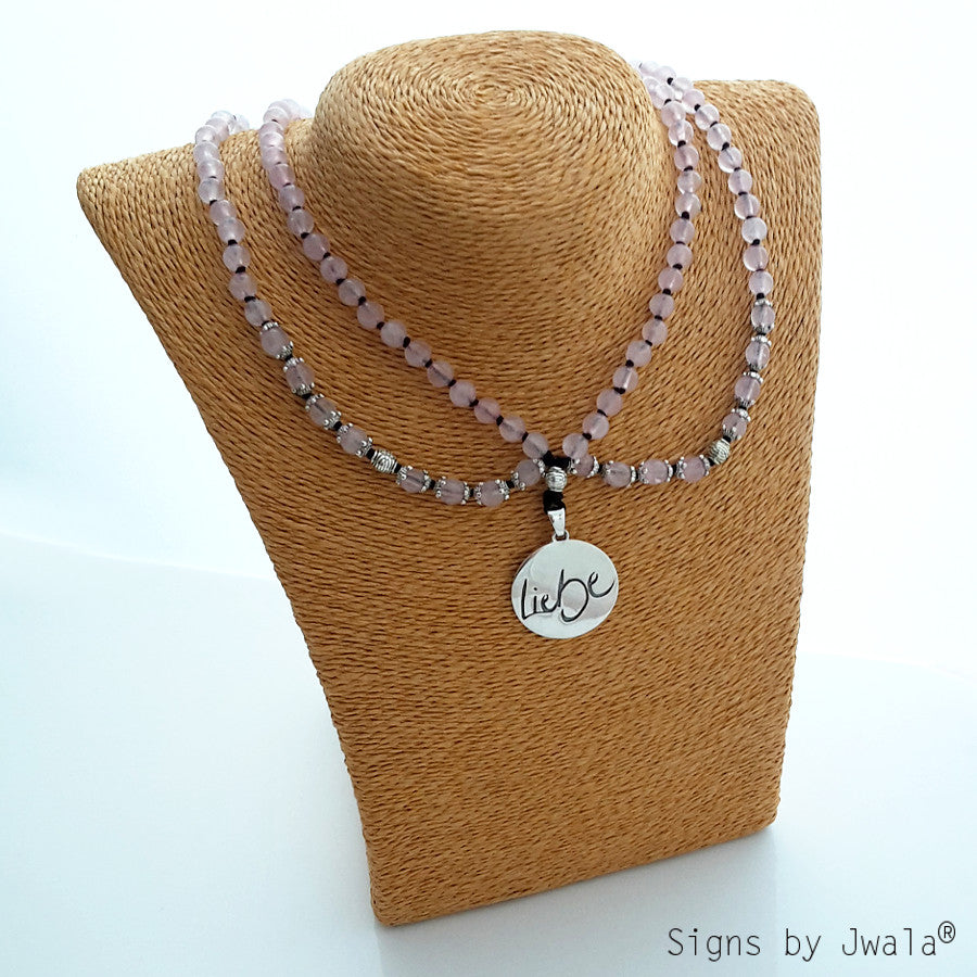 Liebe-Collier (Rosenquarz)