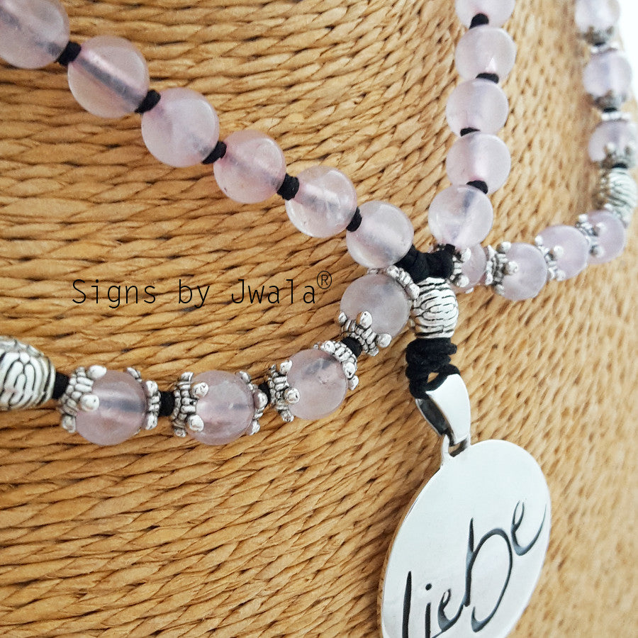 Liebe-Collier (Rosenquarz)