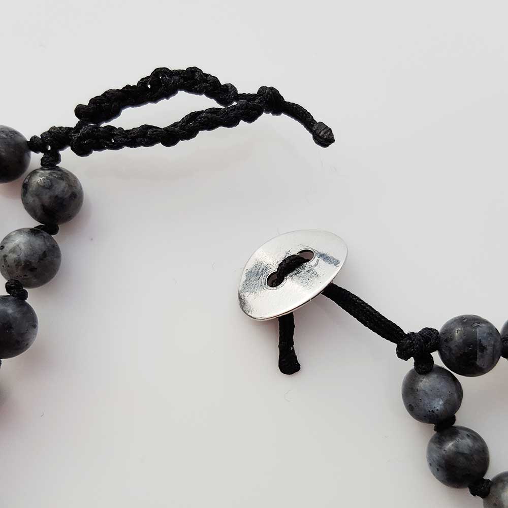 Liebe-Collier (Labradorit/Türkis)