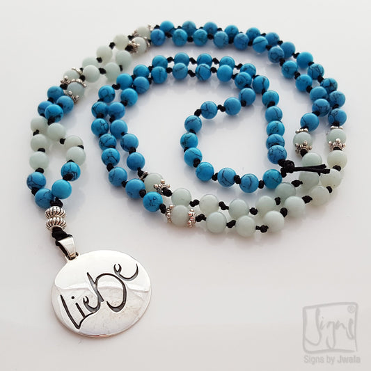 Liebe-Mala (Türkis+Amazonit)