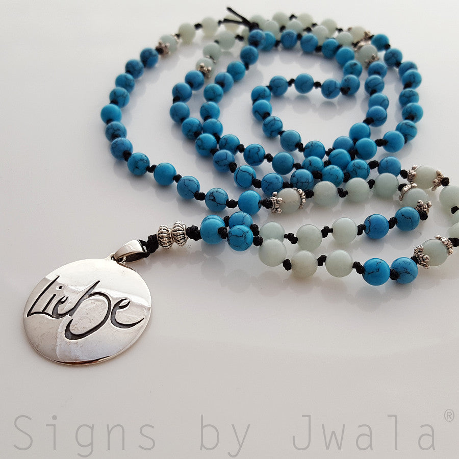 Liebe-Mala (Türkis+Amazonit)