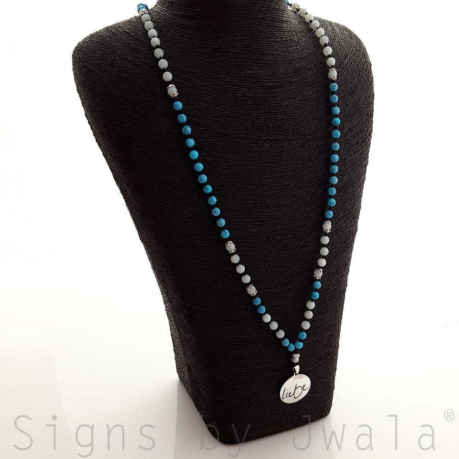 Liebe-Mala (Türkis+Amazonit)