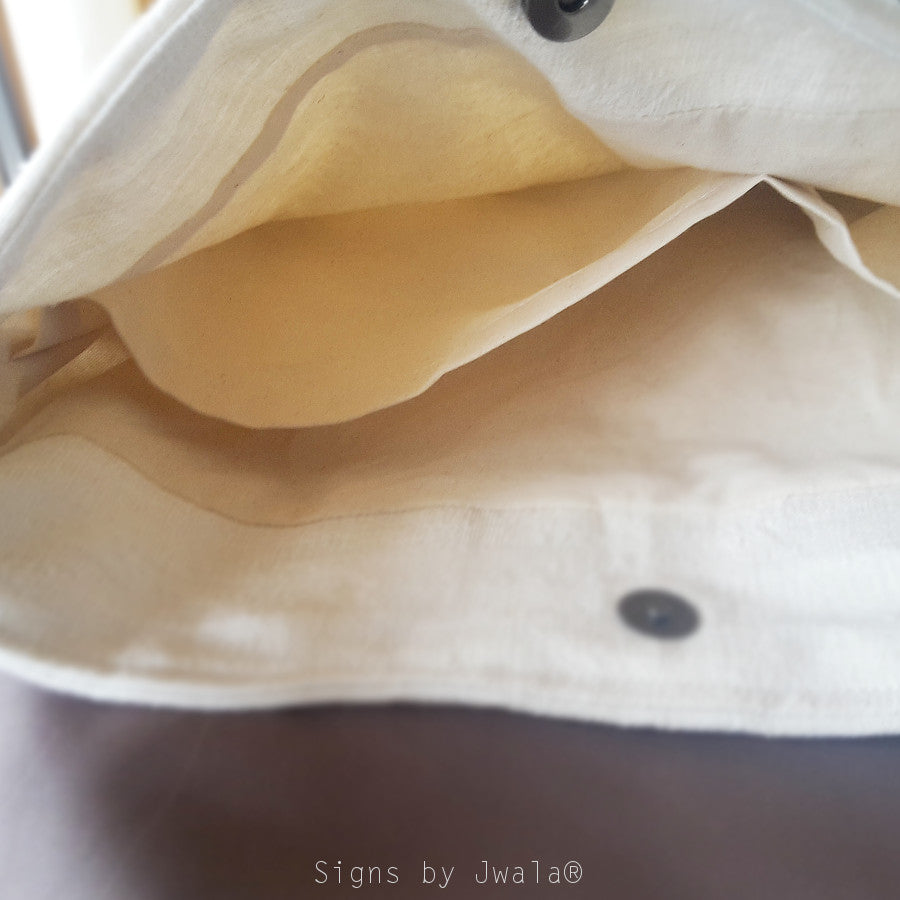 Shopper "Happy" Bauernleinen