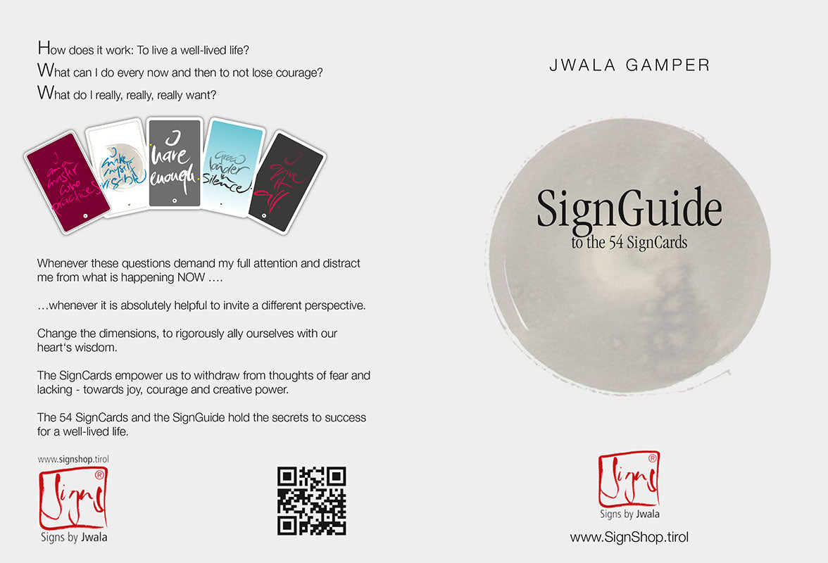 SignGuide - die "Fingerzeige" in English (Ohne Tasche)