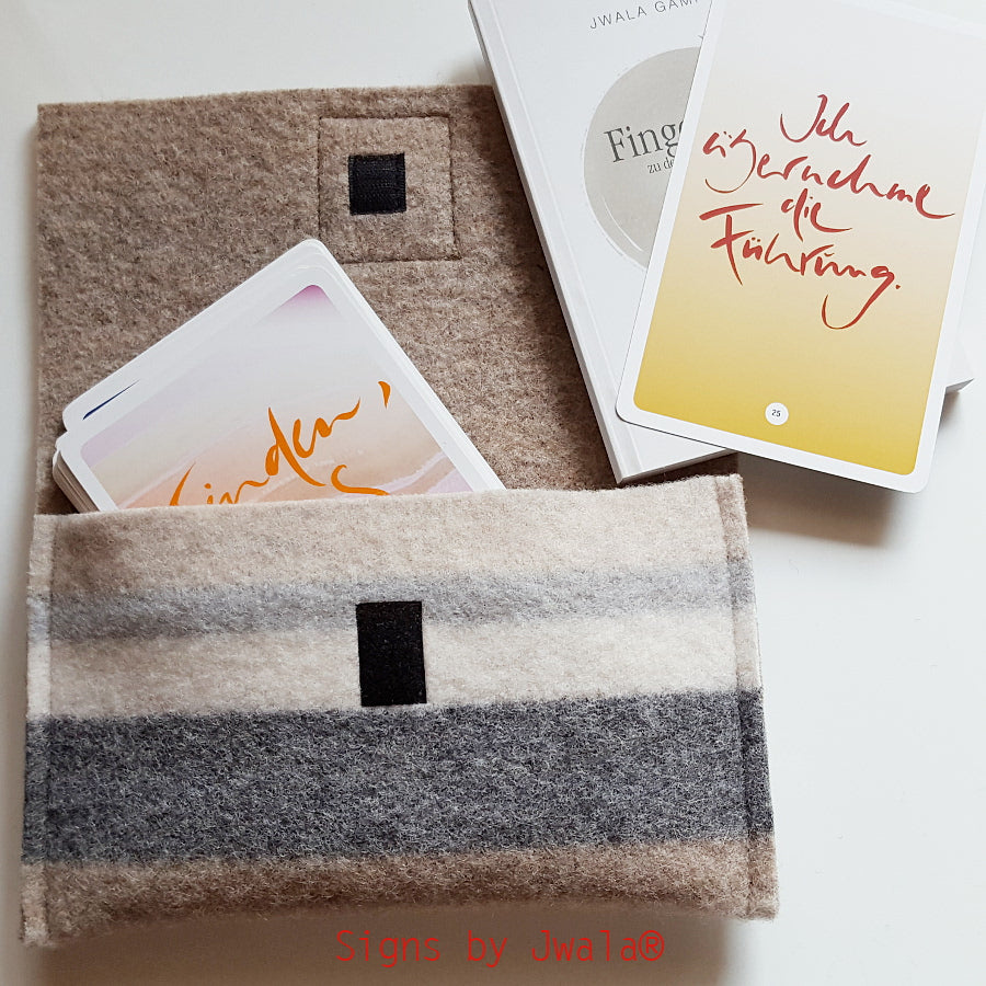 SignKarten-Set "Braun-Grau-Gestreift"