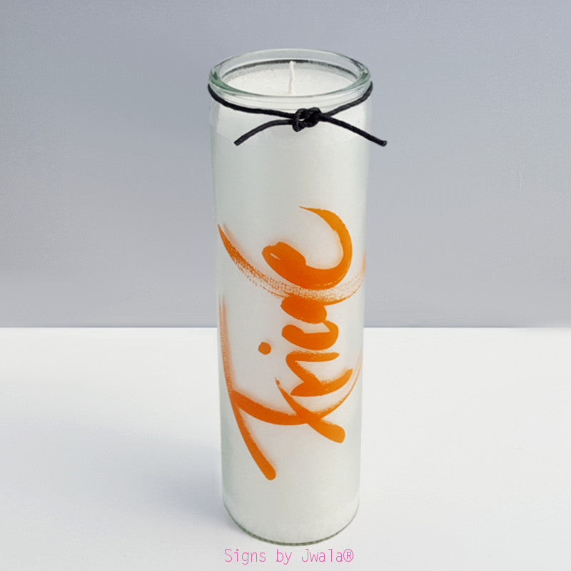 SignKerze "Friede" Farbe