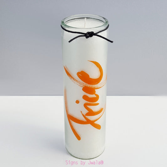 SignKerze "Friede" Farbe