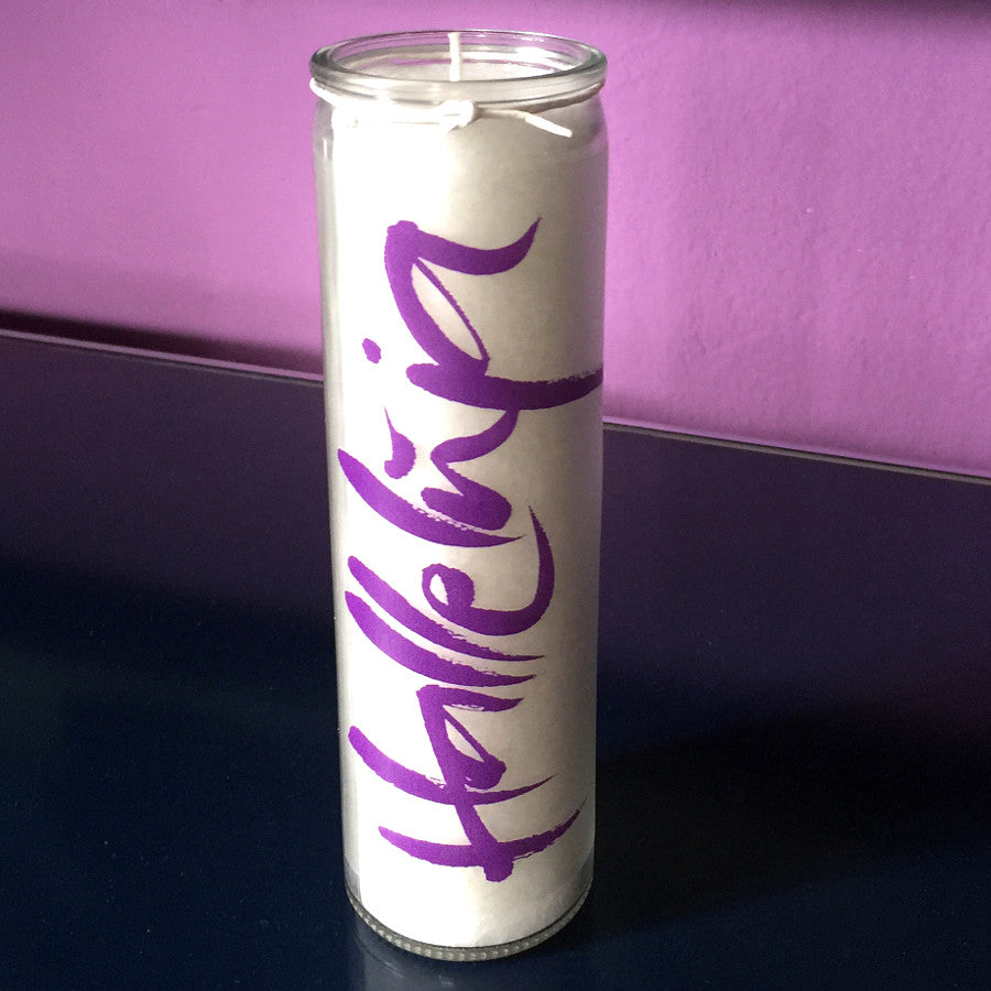 SignKerze "Halleluja" Farbe