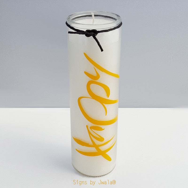 SignKerze "Happy" Farbe