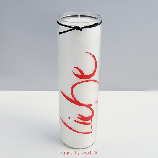 SignKerze "Liebe" Farbe