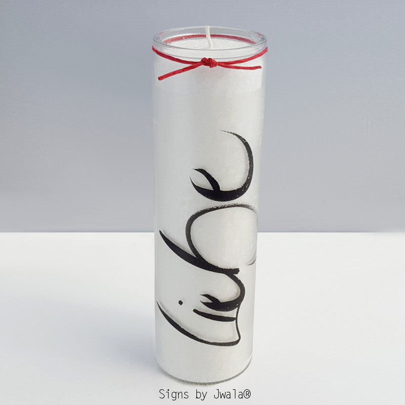 SignKerze "Liebe" Klassik