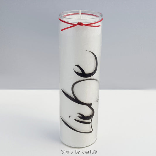 SignKerze "Liebe" Klassik