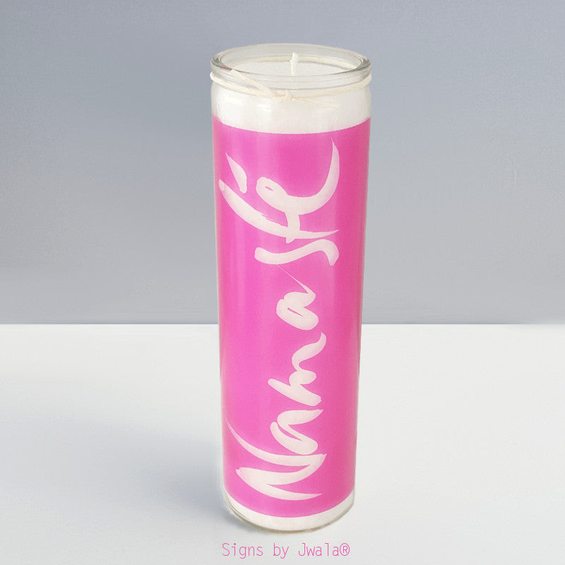 SignKerze "Namasté" Farbe