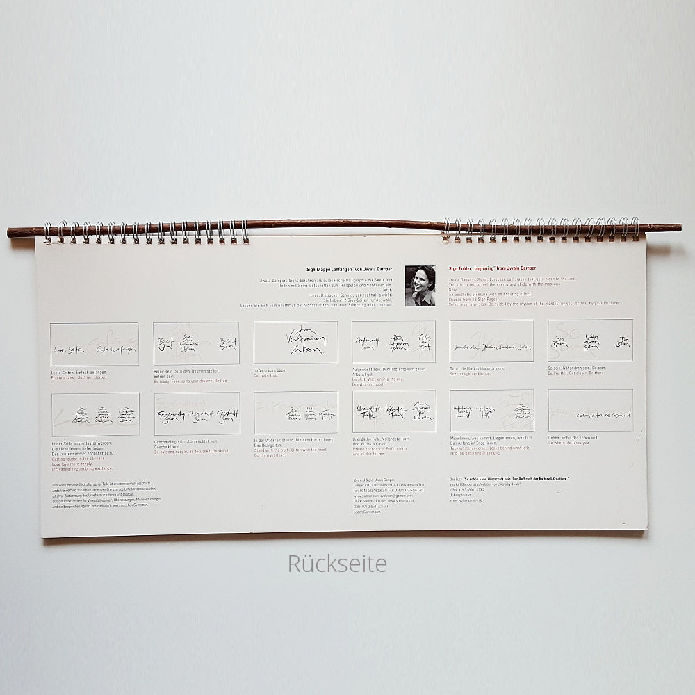 Sign-Mappe "anfangen"