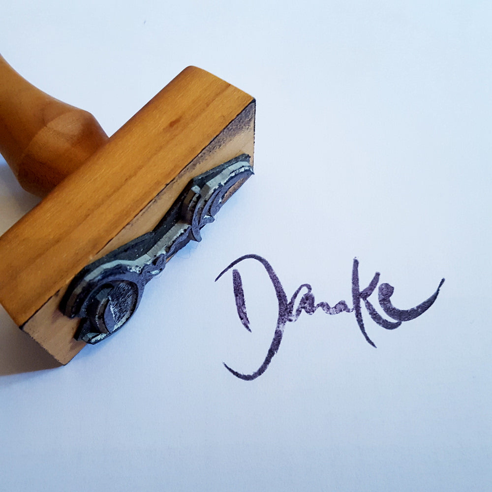 3 Stempel aus Nussholz (Bauernleinen)