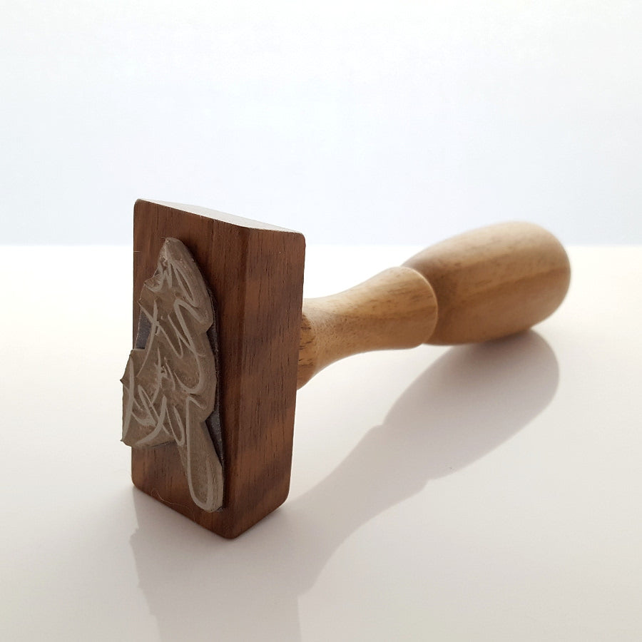 3 Stempel aus Nussholz (Bauernleinen)