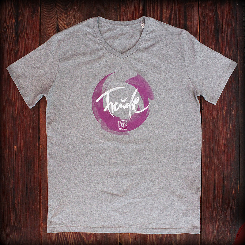 T-Shirt "Freude" Grau