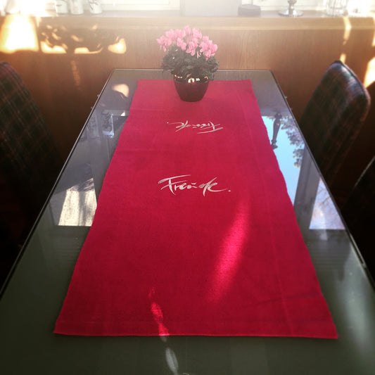 Tischläufer "Freude" Bauernleinen