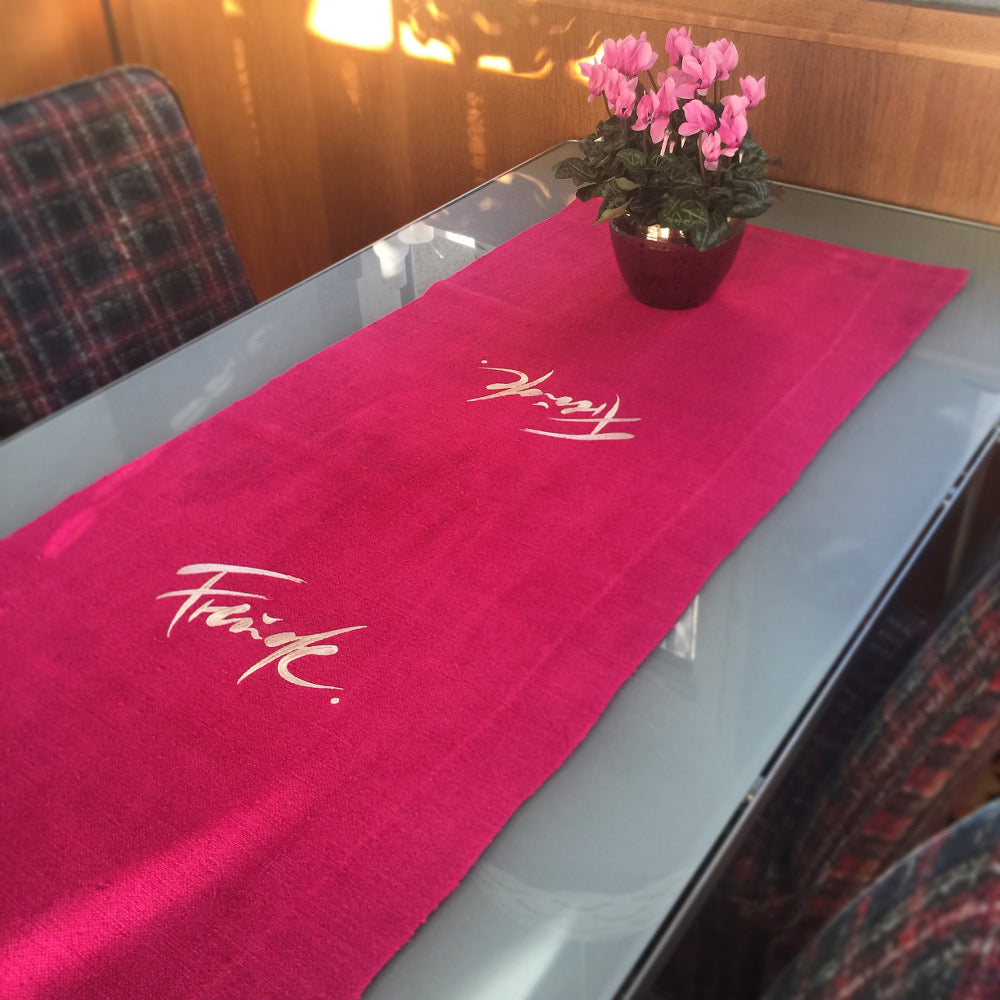 Tischläufer "Freude" Bauernleinen