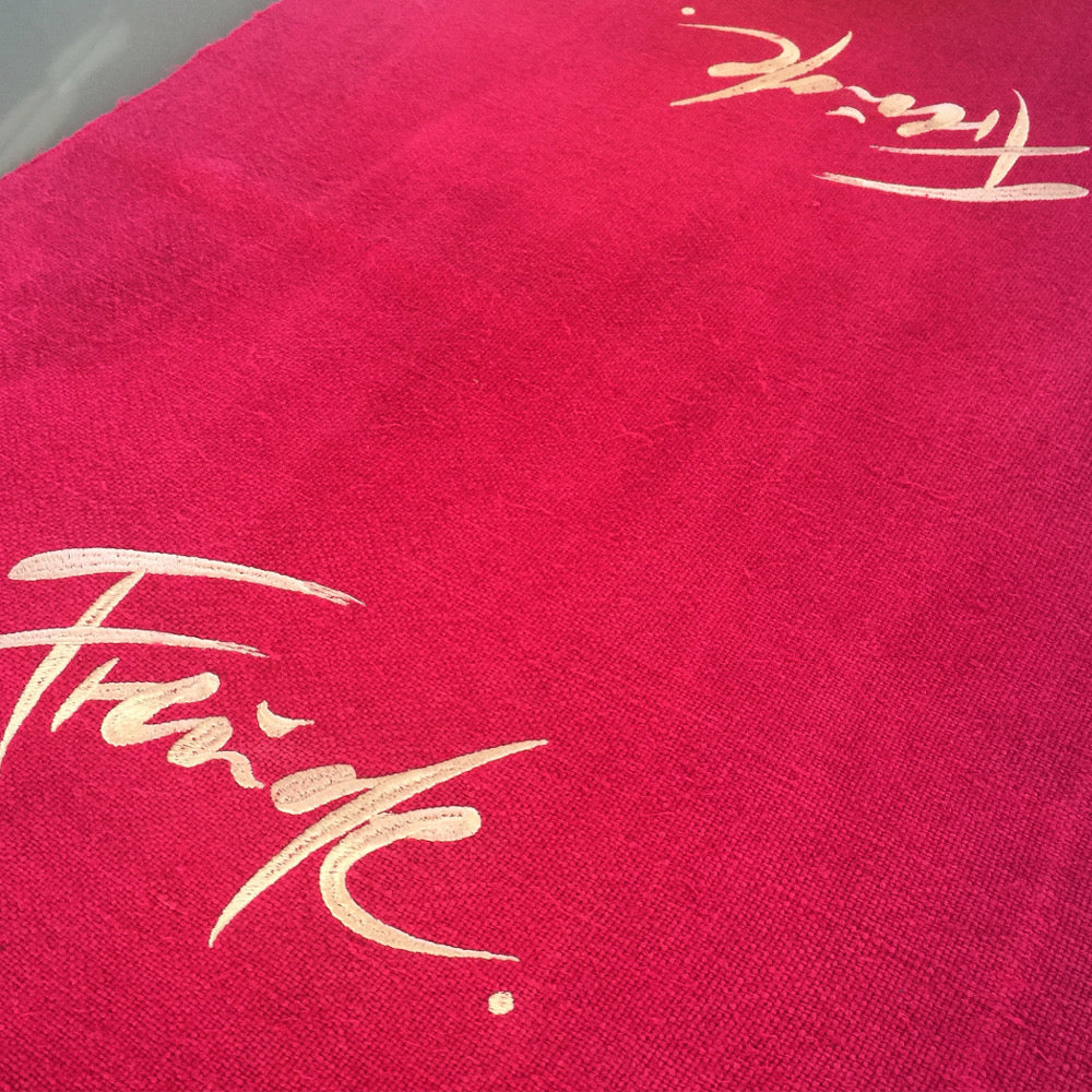 Tischläufer "Freude" Bauernleinen