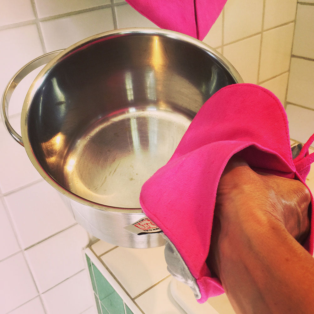 Topflappen 2er Set "Wie lieb ich dich hab"